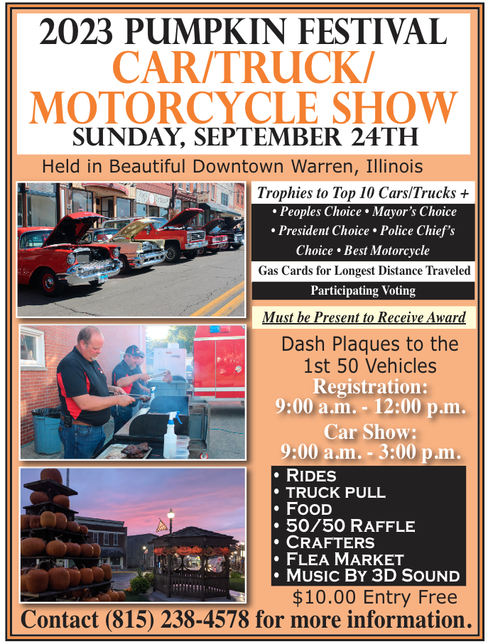 Warren Pumpkin Festival Car/Truck/Motorcycle Show • What to Do in