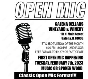 Galena Cellars Open Mic